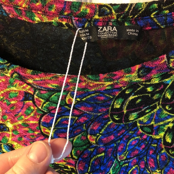 M Zara multicoloured floral top - Picture 2 of 16